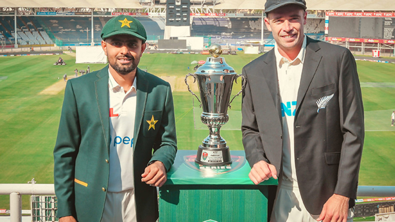 Trophy unveiled as Pakistan to face New Zealand in Test opener tomorrow