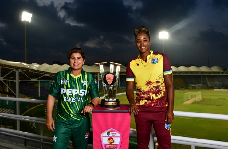 Pakistan-women-west-indies-t20I-series-trophy-unveiled