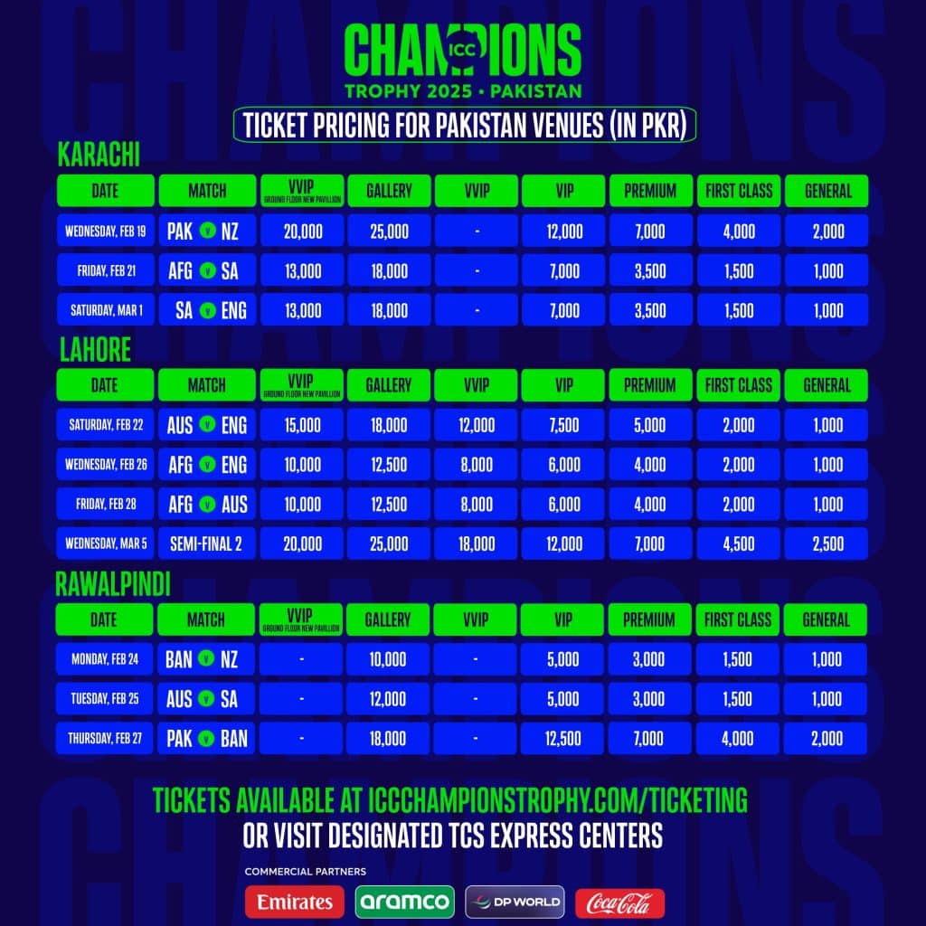 tickets-icc-champions-trophy-2025-to-go-on-sale